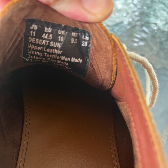 Kenneth Cole Reaction British Tan Desert Sun Distressed Chukka Boots Mens 11